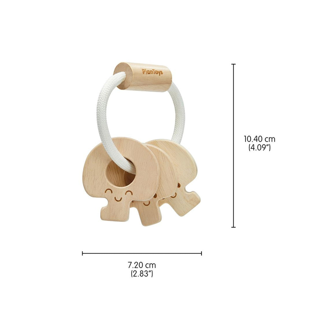 Baby Key Rattle Natural