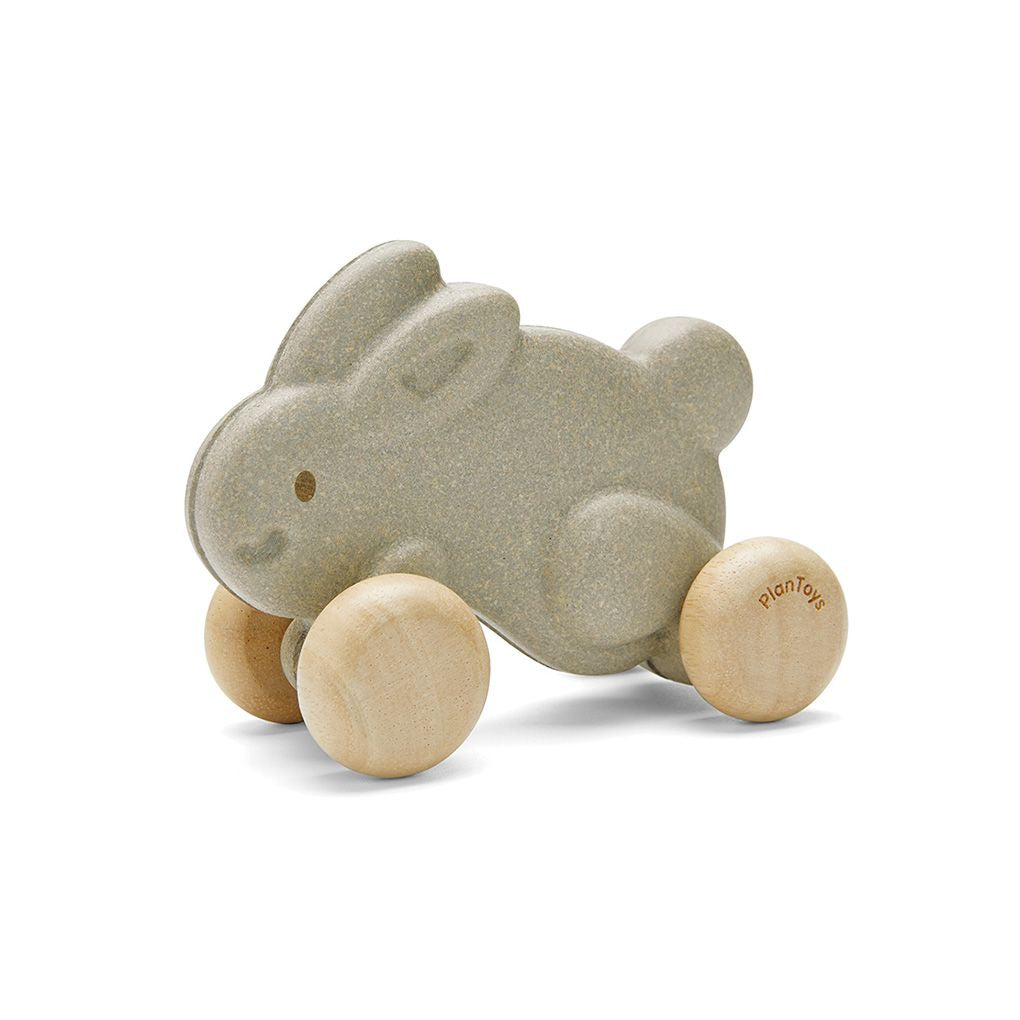Push Along Bunny Grey