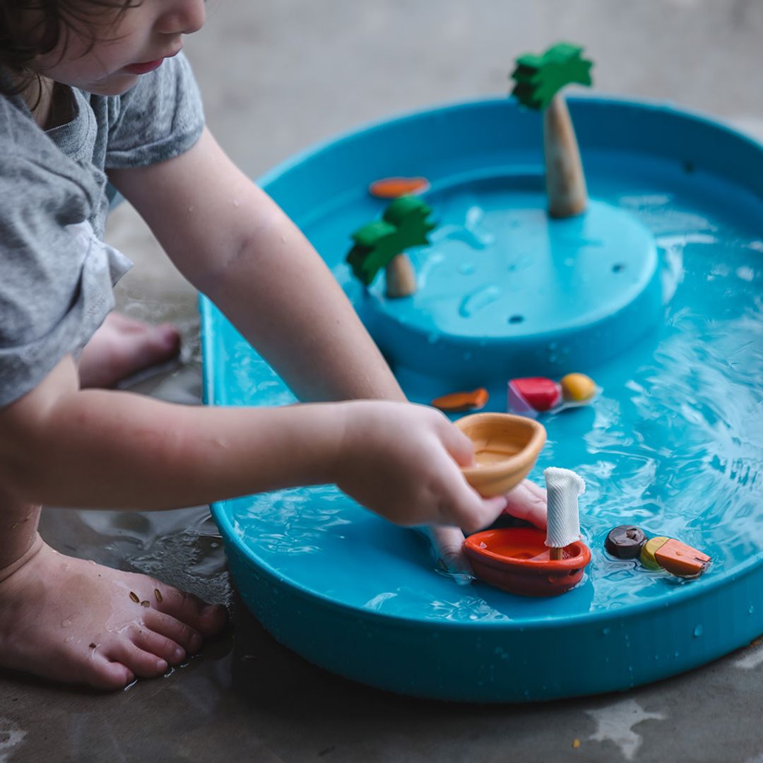 Wooden Toy Tugboat