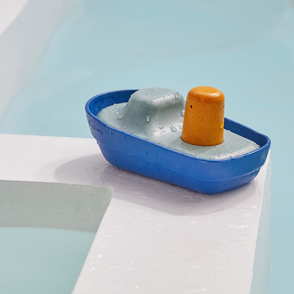 Wooden Toy Tugboat