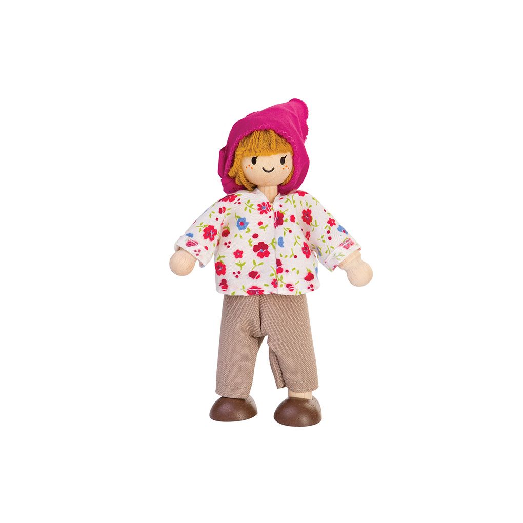 Brunette Light-Tone Mom Figure